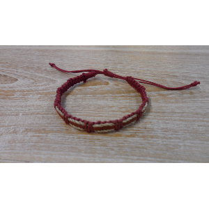 Bracelet ficelia bordeaux