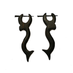 Boucles d'oreille corne tribales