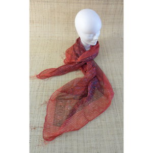 Foulard Hyderabad rouge ponceau