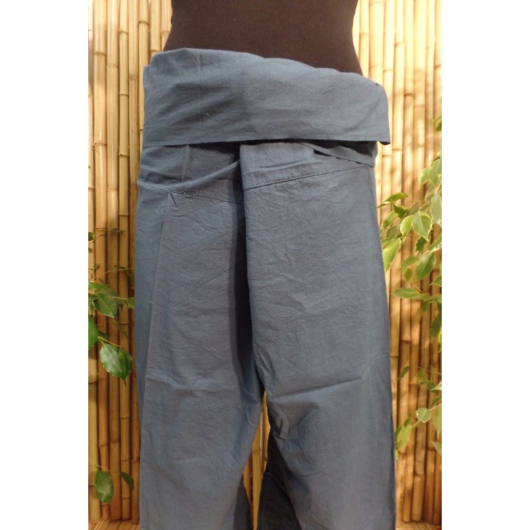 Pantalon de pêcheur Thaï bleu pétrole