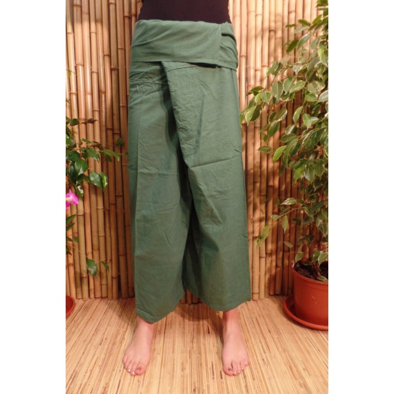 Pantalon de pêcheur Thaï olive