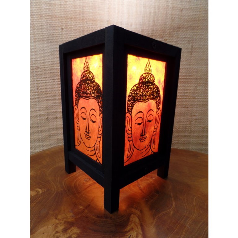 Lampe orange Bouddha 