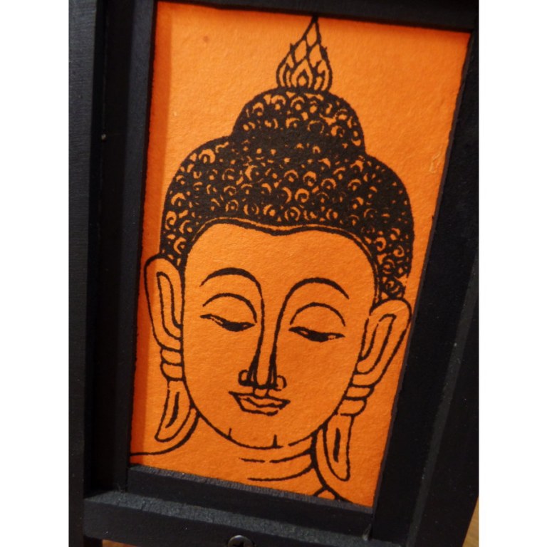 Lampe orange Bouddha 