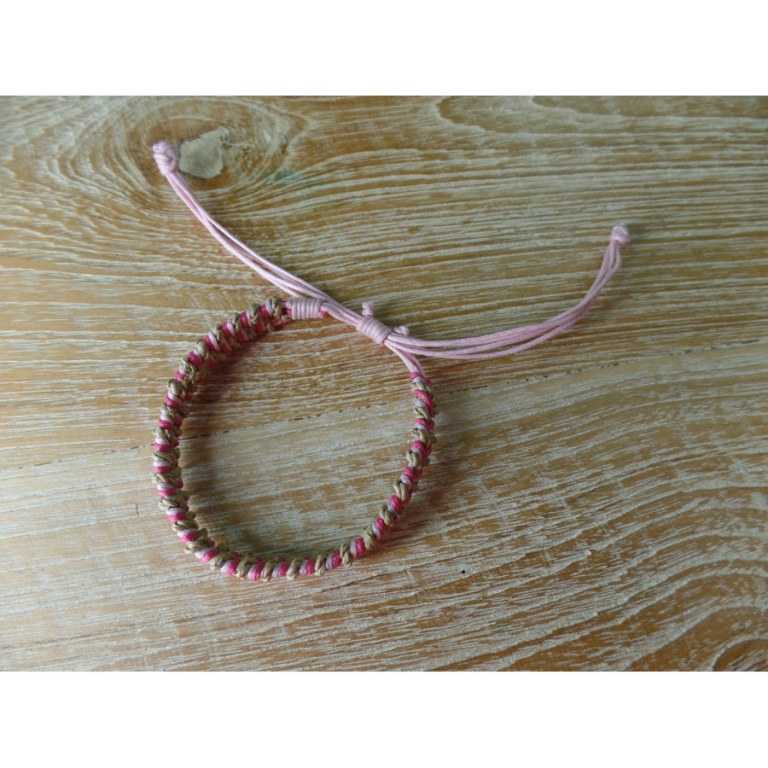 Bracelet natty rose foncé