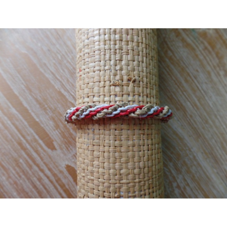 Bracelet twist rouge/blanc