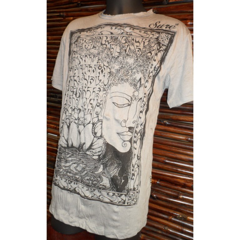 Tee shirt Sure gris Bouddha arbre 