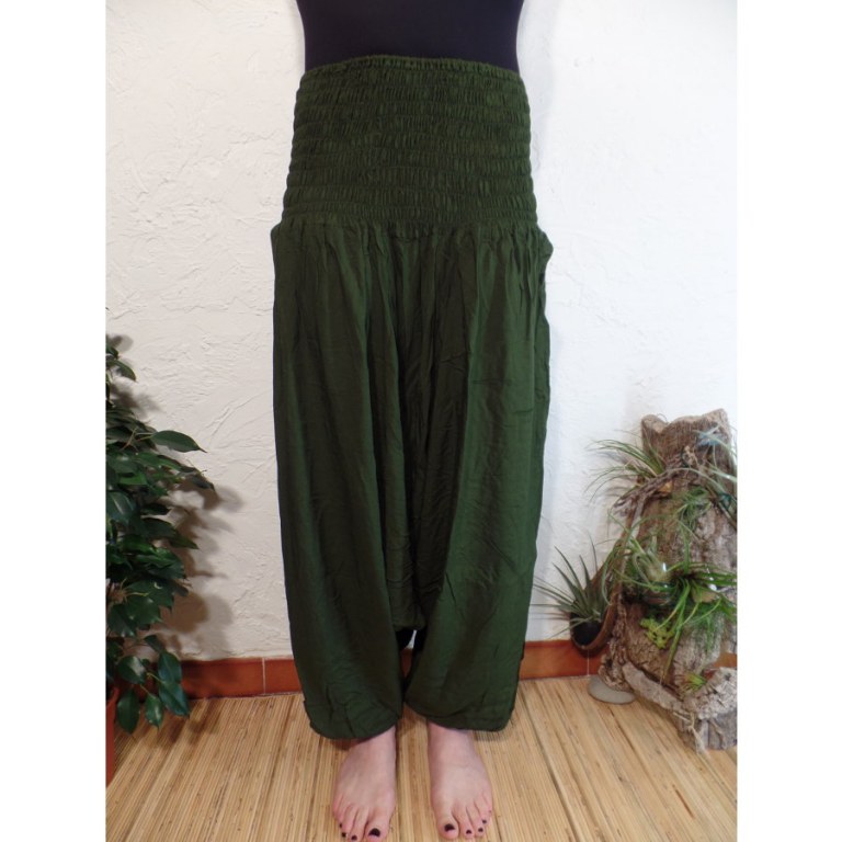 Sarouel vert smocks