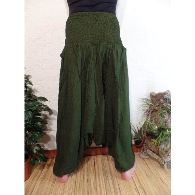 Sarouel vert smocks