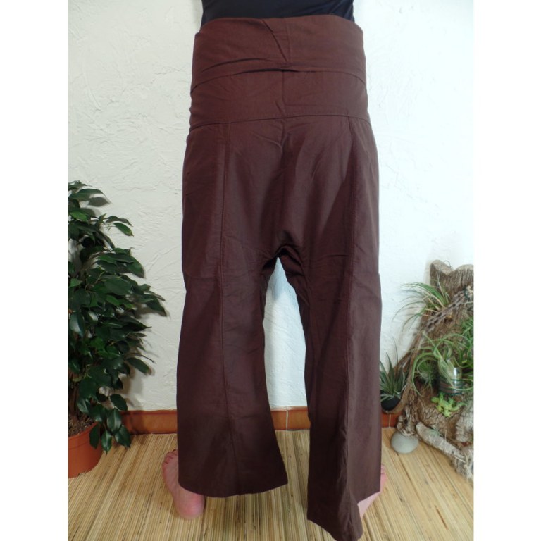 Pantalon de pêcheur Thaï café noir