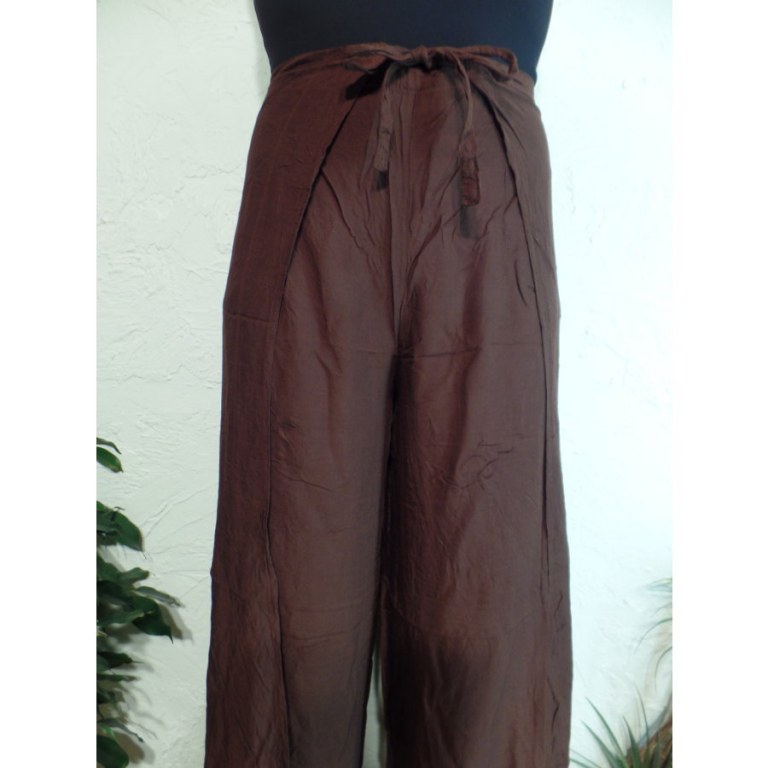 Pantalon paréo marron