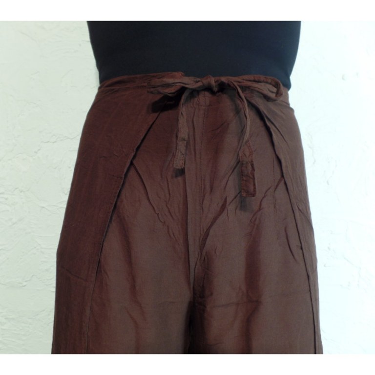 Pantalon paréo marron