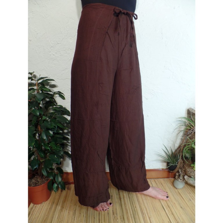 Pantalon paréo marron