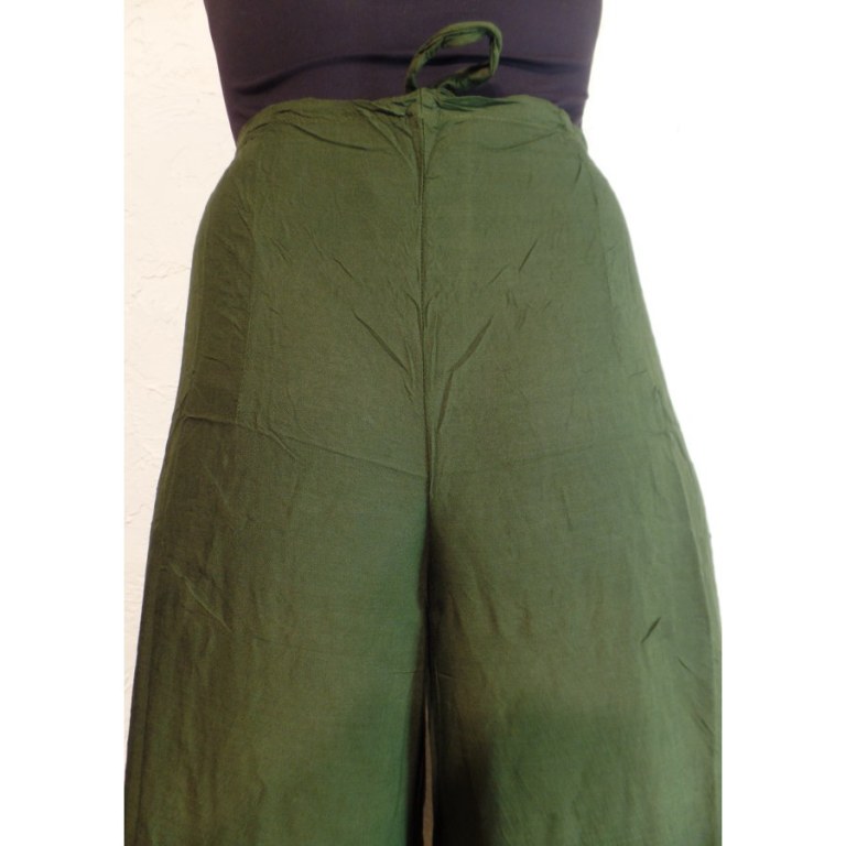 Pantalon paréo vert mousse