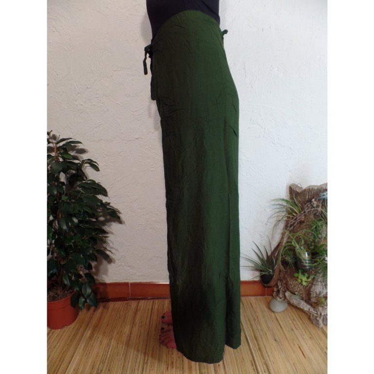 Pantalon paréo vert mousse