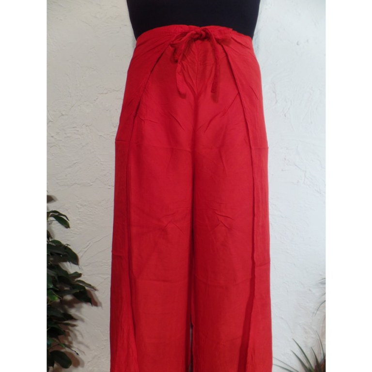 Pantalon paréo rouge