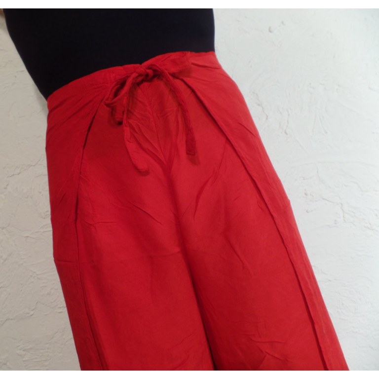 Pantalon paréo rouge