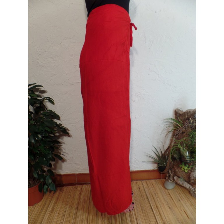 Pantalon paréo rouge