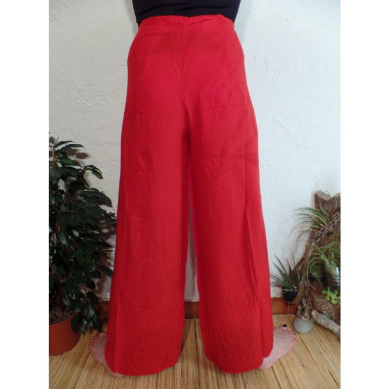 Pantalon paréo rouge