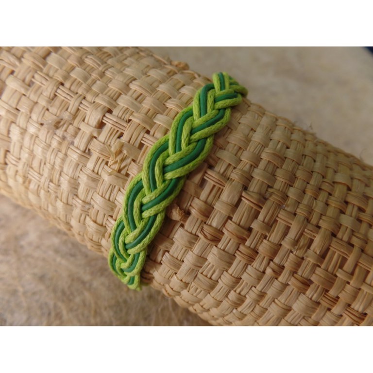 Bracelet trenza vert