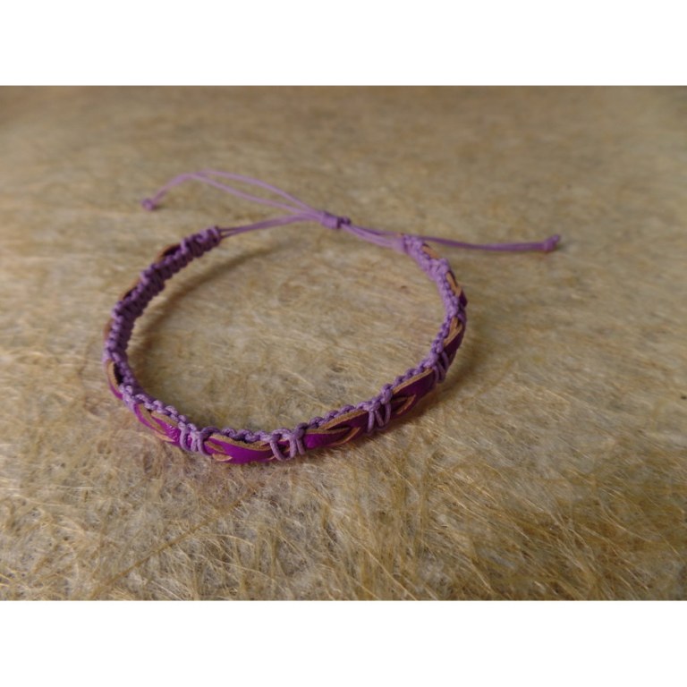 Bracelet Hana mauve