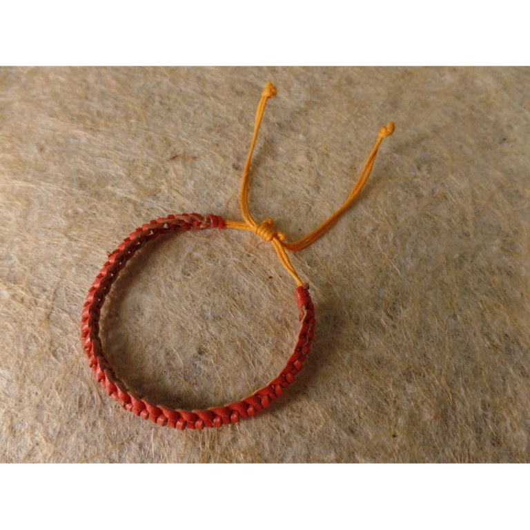 Bracelet dikepang orange