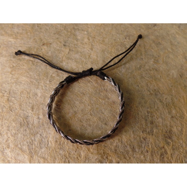 Bracelet cerah noir argenté