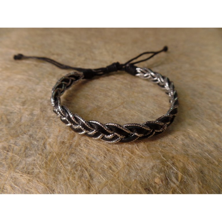 Bracelet cerah noir argenté