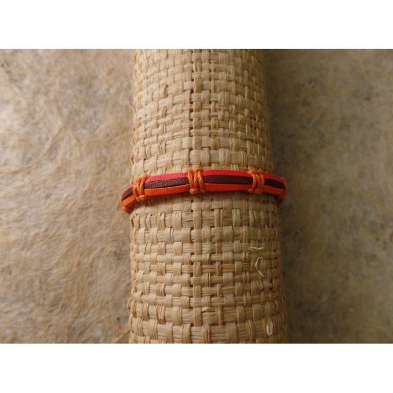 Bracelet color orange/marron