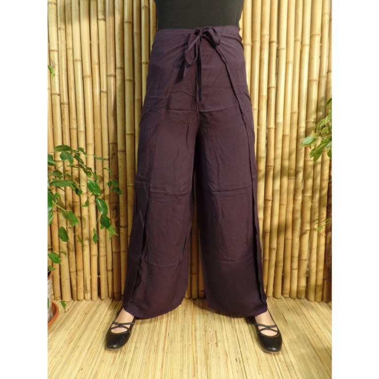 Pantalon paréo prune