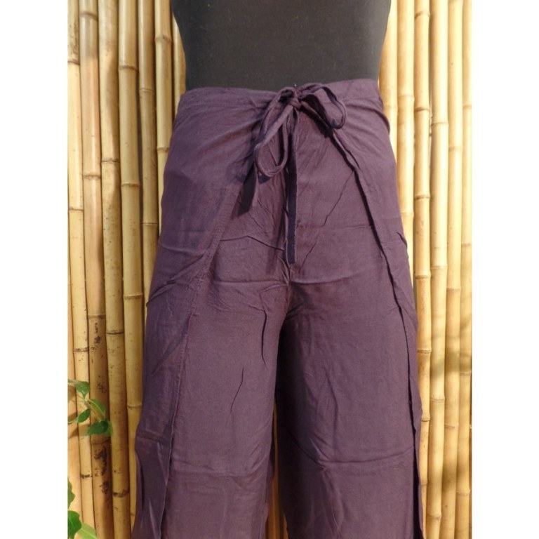 Pantalon paréo prune