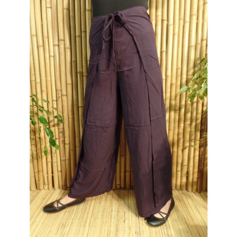 Pantalon paréo prune