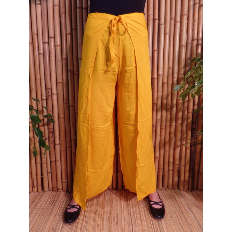 Pantalon paréo jaune soleil