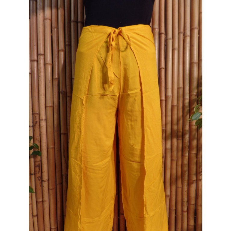 Pantalon paréo jaune soleil