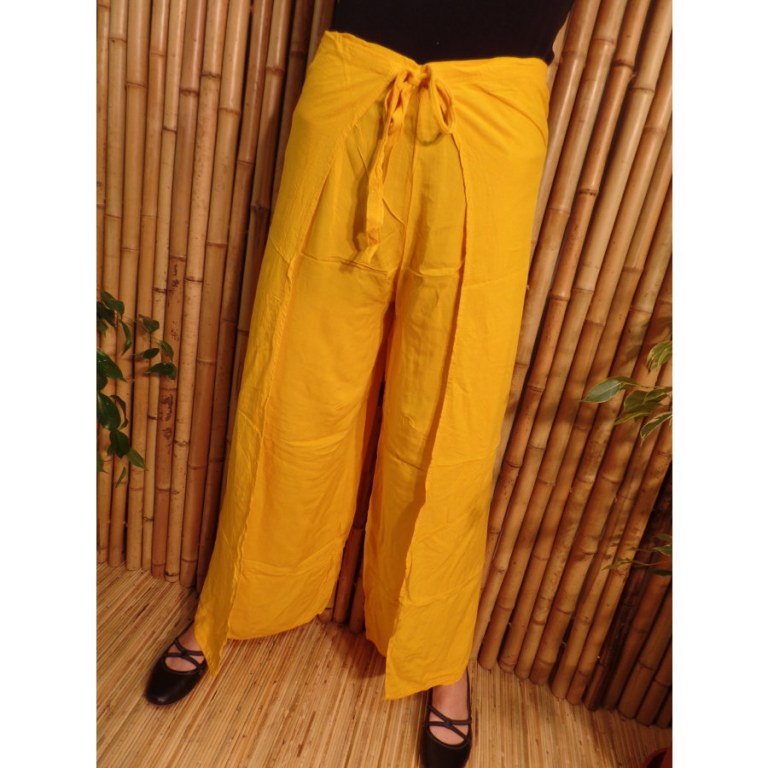 Pantalon paréo jaune soleil