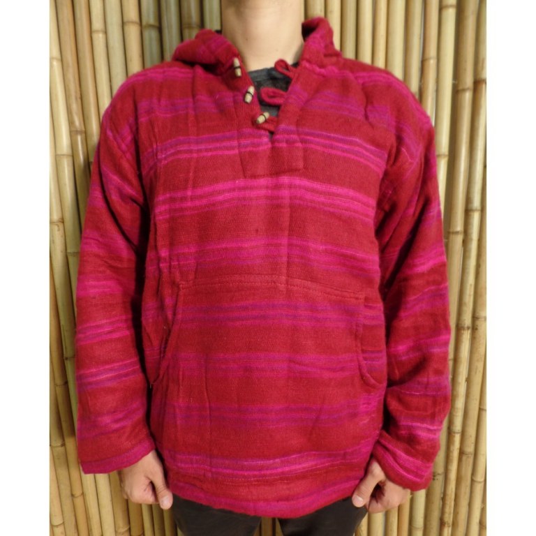 Veste sweat Makalu rouge