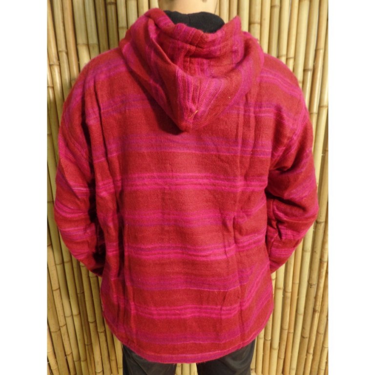 Veste sweat Makalu rouge