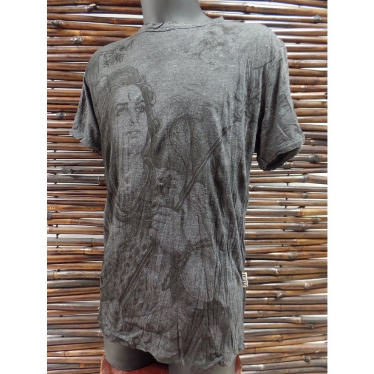 Tee shirt gris foncé Shiva