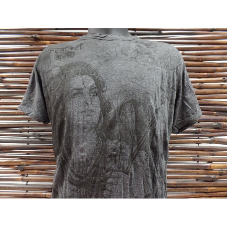 Tee shirt gris foncé Shiva