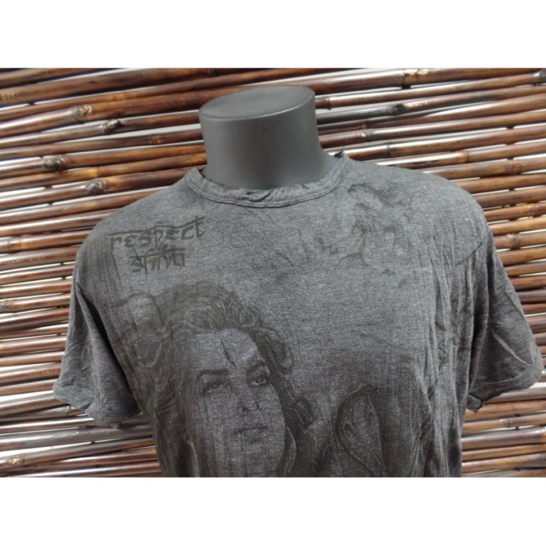 Tee shirt gris foncé Shiva