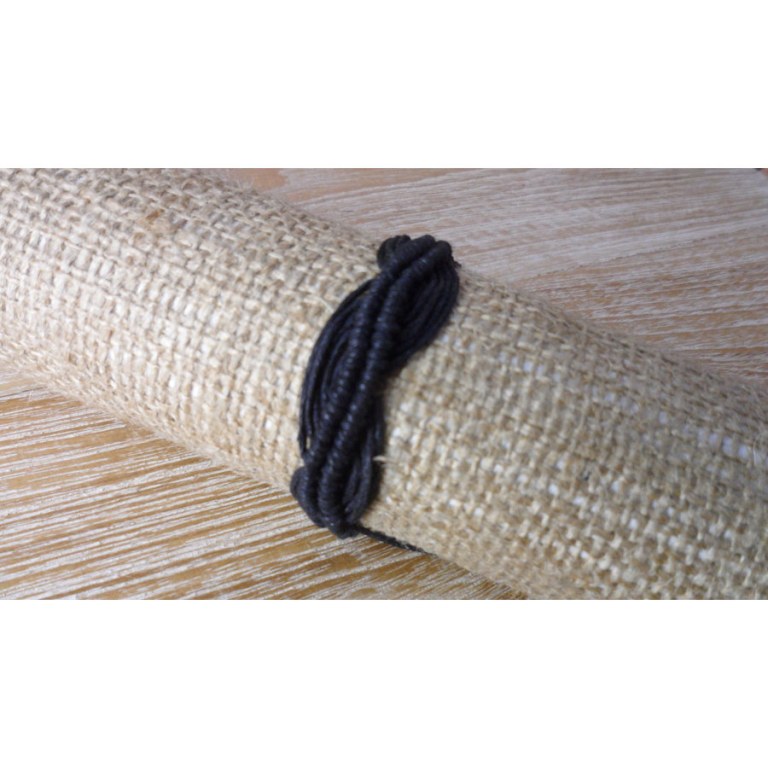 Bracelet noir wave 