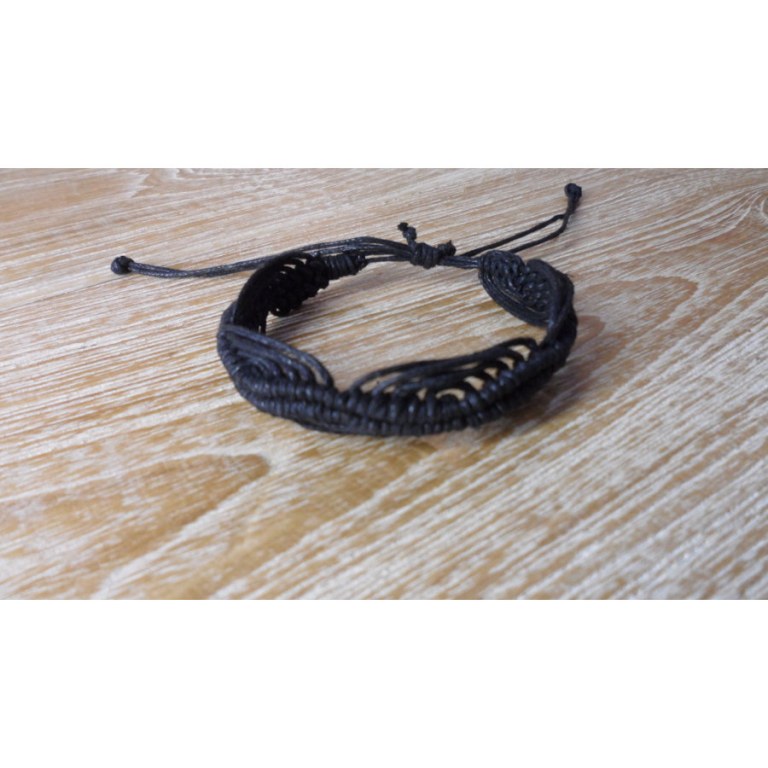 Bracelet noir wave 