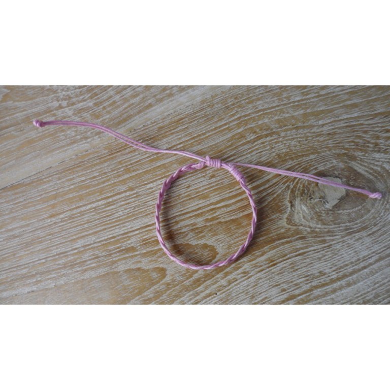 Bracelet tresse rose Lastri