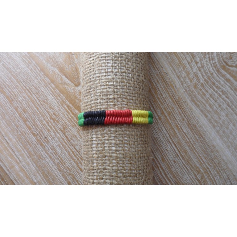 Bracelet macramé Aulia rasta