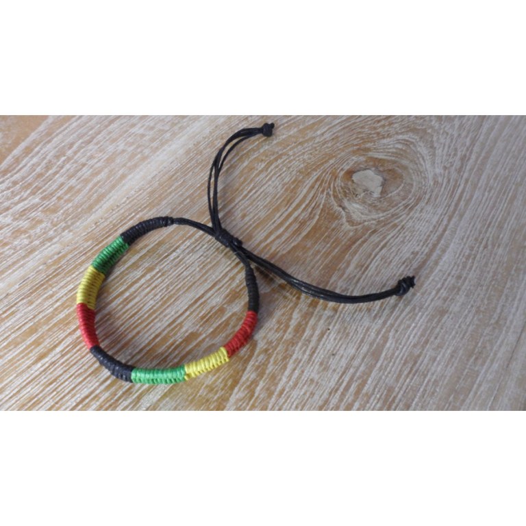 Bracelet macramé Aulia rasta