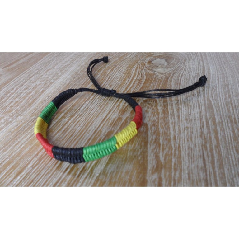 Bracelet macramé Aulia rasta