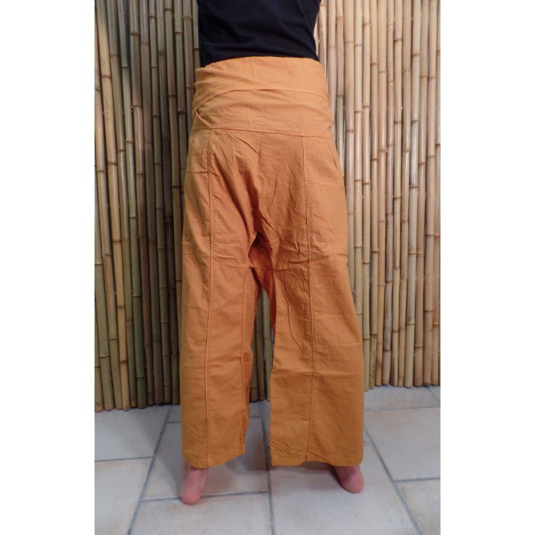 Pantalon de pêcheur Thaï orangé jaune