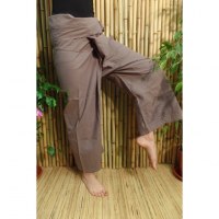 Pantalon de pêcheur Thaï café