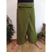 Pantalon Thaï Bang Saen vert prairie